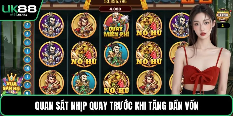 Quan sát nhịp quay trước khi tăng dần vốn
